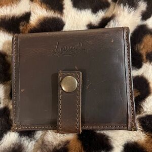 Love 41 Dark Brown Leather Wallet
